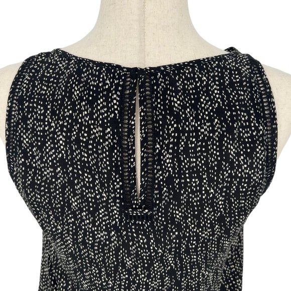 Greylin Keyhole Silk Sleeveless Blouse | Extra Small - Picture 5 of 8